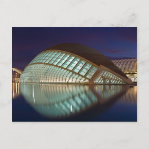 Hemisphäre in Valencia Spanien Postkarte