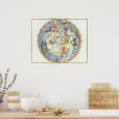 Hemisphäre | John Flamsteed Poster (Küche)