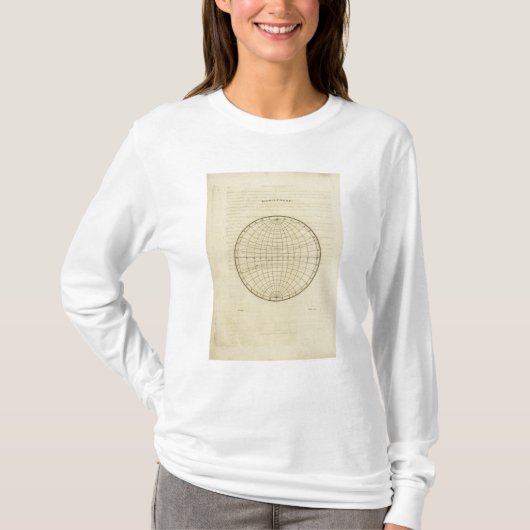 Hemisphärekarte T-Shirt (Vorderseite)