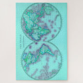 Hemisphären der Weltkarte Puzzle (Vertikal)