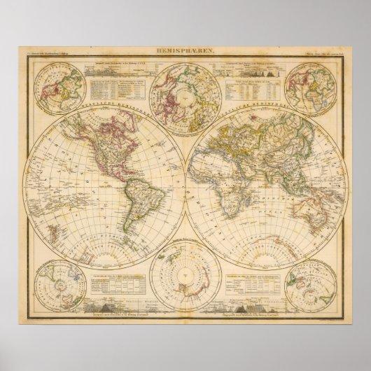 Hemisphären Poster (Vorne)