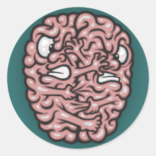 Hemisphären Runder Aufkleber