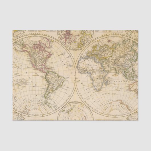 Hemisphären Seidenpapier (Vorderseite)