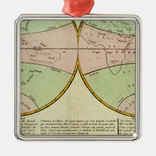 Hemisphären Silbernes Ornament (Vorne)