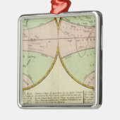 Hemisphären Silbernes Ornament (Links)