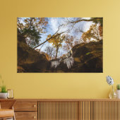 Hemlock Cliffs, Indiana im Herbst Leinwanddruck (Insitu (Wohnzimmer))