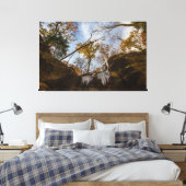 Hemlock Cliffs, Indiana im Herbst Leinwanddruck (Insitu (Schlafzimmer))