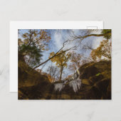 Hemlock Cliffs, Indiana im Herbst Postkarte (Vorne/Hinten)