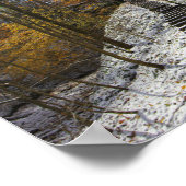 Hemlock Cliffs with Light Snow, Indiana Poster (Ecke)