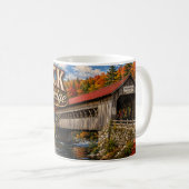 Hemlock Covered Bridge Fryeburg Maine Kaffeetasse (VorderseiteRechts)