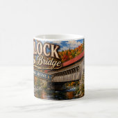 Hemlock Covered Bridge Fryeburg Maine Kaffeetasse (Mittel)