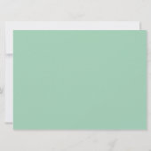 Hemlock Green Daisy Wedding Einladung (Rückseite)