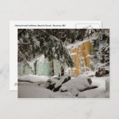 Hemlock & Iceflow, Smart's Brook, Thornton, NH Postkarte (Vorne/Hinten)