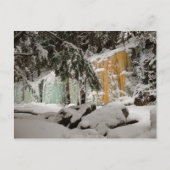 Hemlock & Iceflow, Smart's Brook, Thornton, NH Postkarte (Vorderseite)