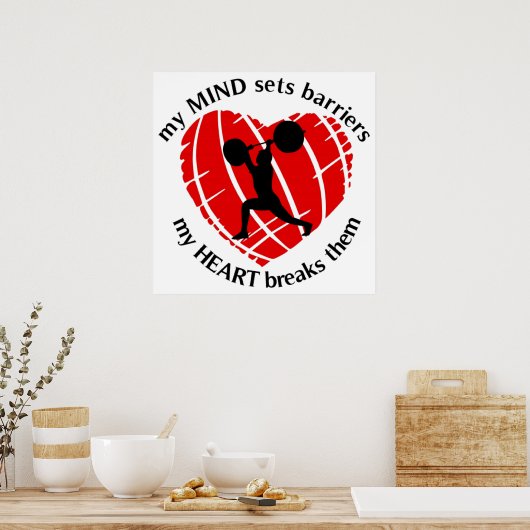 Hemmnisse abbauen poster (Küche)