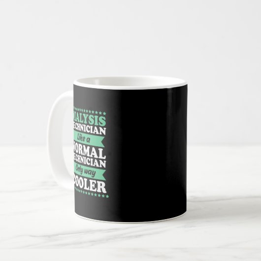 Hemo Tech Nephrologie Funny Dialysis Techniker Kaffeetasse (Vorderseite Links)