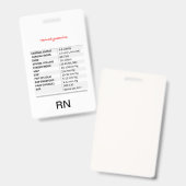 Hemodynamik RN Ausweis (Vorder- & Rückseite)