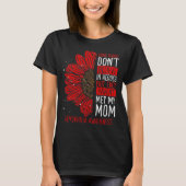 Hemophilia Awareness Ribbon Mom Warrior T-Shirt (Vorderseite)
