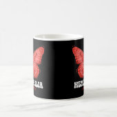 Hemophilie Awareness Month Red Ribbon Butterfly Kaffeetasse (Mittel)