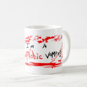Hemophobic Vampirsschale Kaffeetasse (VorderseiteRechts)