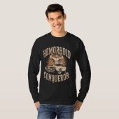 Hemorrhoid Conqueror Funny Memes Weird Cringe Meme T-Shirt (Vorne ganz)