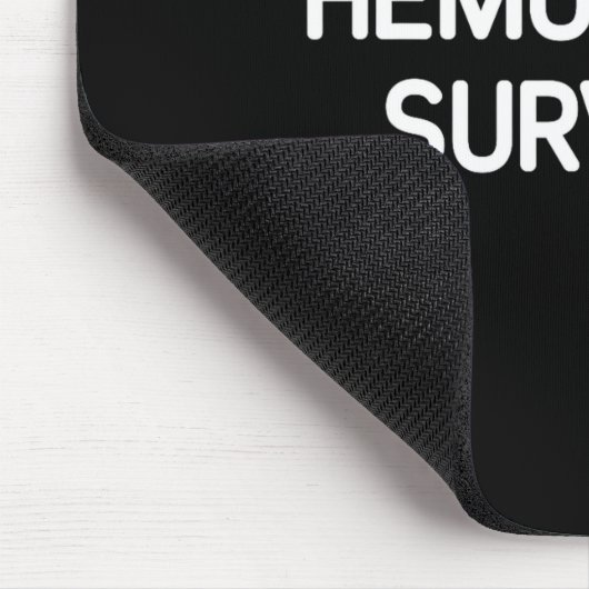 Hemorrhoid Survivor, Funny, Jokes, Sarcastic Mousepad (Ecke)