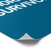 Hemorrhoid Survivor, Funny, Jokes, Sarcastic  Poster (Ecke)