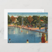 Hempstead Lake Staat Park, Long Island N.Y. Postkarte (Vorne/Hinten)