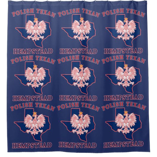 Hempstead Polish Texan Duschvorhang (Vorderseite)