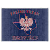 Hempstead Polish Texan Schneidebrett (Vorderseite)