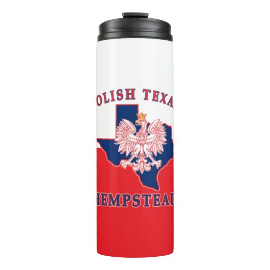 Hempstead Polish Texan Thermosbecher (Vorderseite)