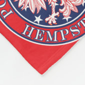 Hempstead Texas Polnischer Adler Fleecedecke (Ecke)