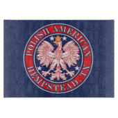 Hempstead Texas Polnischer Adler Schneidebrett (Vorderseite)