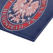 Hempstead Texas Polnischer Adler Schneidebrett (Ecke)