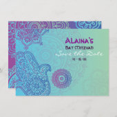 HEMSA HAND Bat Mitzvah Einladung Save the Date (Vorne/Hinten)