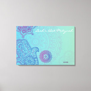 Hemsa Leinwand Bat Mitzvah Sign-In Memory Board