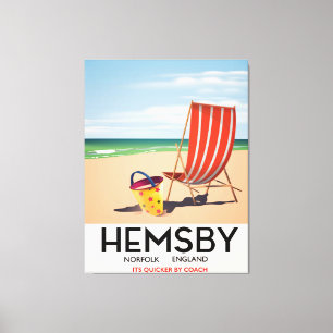 Hemsby Norfolk Reiseplakat Leinwanddruck