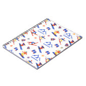 Hemsedal Norwegen Ski Snowboard Muster Notizblock (Linke Seite)