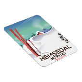 Hemsedal Norwegen Skitourenplakat Magnet (Rechte Seite)