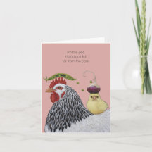 Hen and Chick niedlich Mother Day Card