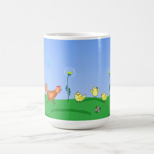 Hen and chicks Mug Kaffeetasse (Mittel)