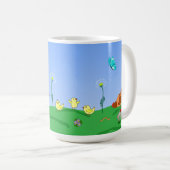 Hen and chicks Mug Kaffeetasse (VorderseiteRechts)