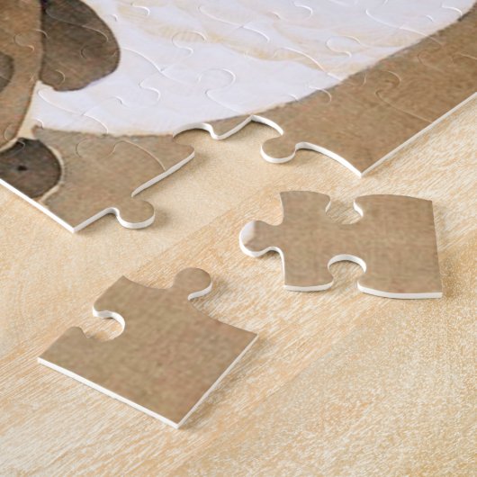 Hen and Rooster with Grapevine by Ito Jakuchu Puzzle (Seite)