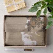 Hen and Rooster with Grapevine by Ito Jakuchu Seidenpapier (Geschenk)