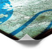 Hen Art Vintag Tin Poster (Ecke)