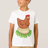 Hen auf einem goldenen Ei T-Shirt (Vorderseite)