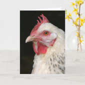 Hen Birthday card in Tschechisch Karte (Gelbe Blume)