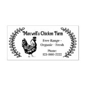 Hen Branches Classic Egg Carton Labeling Gummistempel (Prägung)