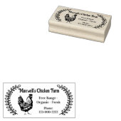 Hen Branches Classic Egg Carton Labeling Gummistempel (Stempel)