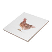 Hen Chicken Farm Tiere Aquarell Bauernhof Kunst Fliese (Seite)